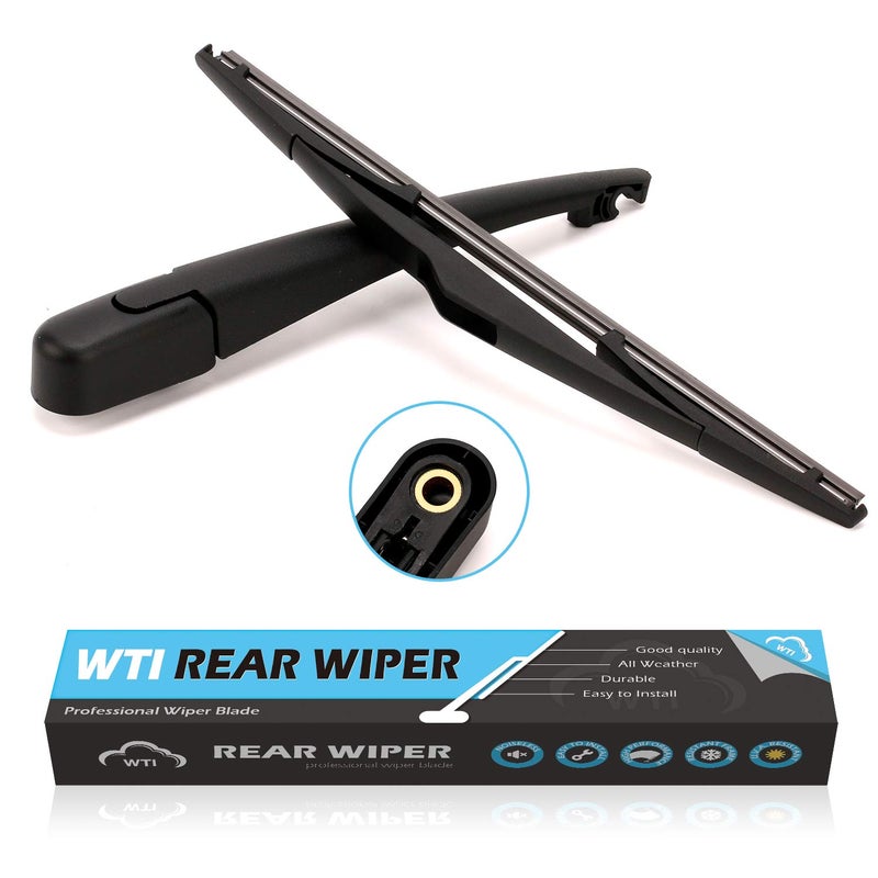 WTI Rear Wiper Arm Blade Set Compatible With Kia Sportage 2011-2016 / Compatible With Hyundai Tucson ix35 2010-2015 SUV Rear Windshield Window Wiper Kits Assembly New Replacement Accessories Parts - Image 1